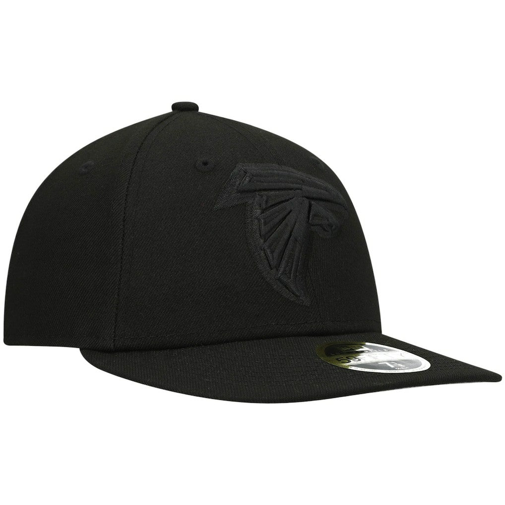 Atlanta Falcons New Era Black on Black Low Profile 59FIFTY II Fitted Hat