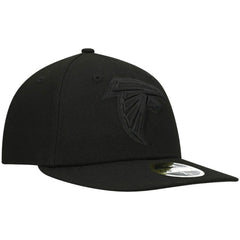 Atlanta Falcons New Era Black on Black Low Profile 59FIFTY II Fitted Hat
