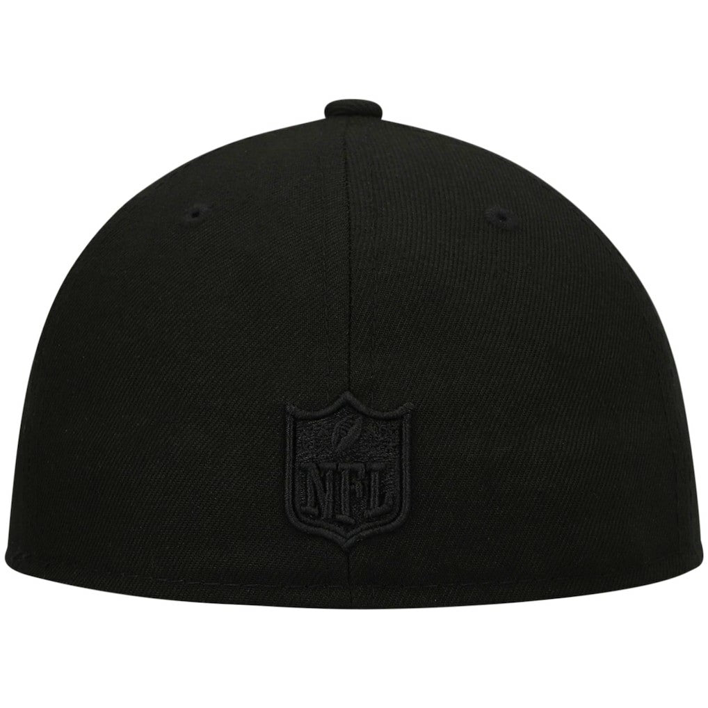 Atlanta Falcons New Era Black on Black Low Profile 59FIFTY II Fitted Hat
