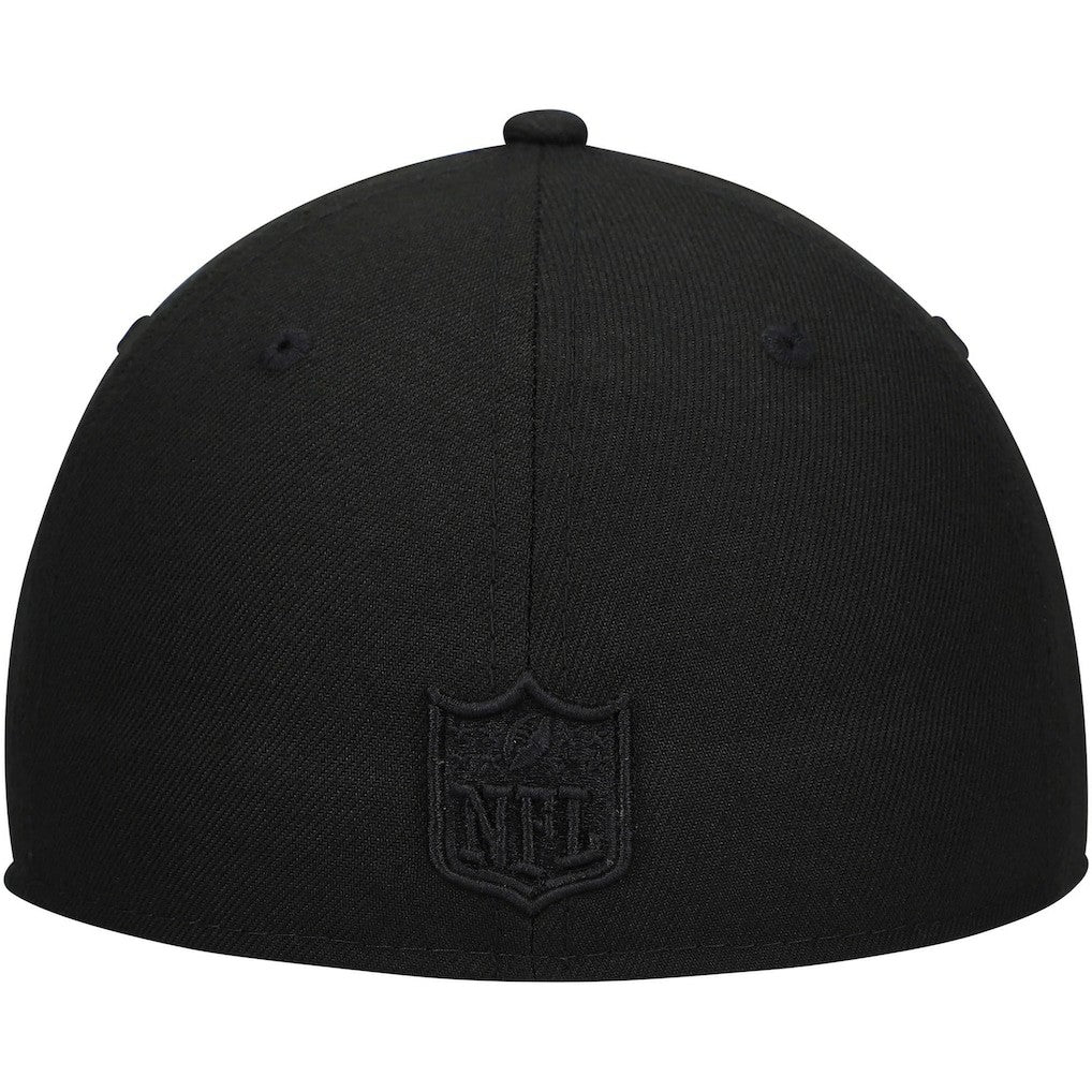 Detroit Lions New Era Black on Black Low Profile 59FIFTY II Fitted Hat