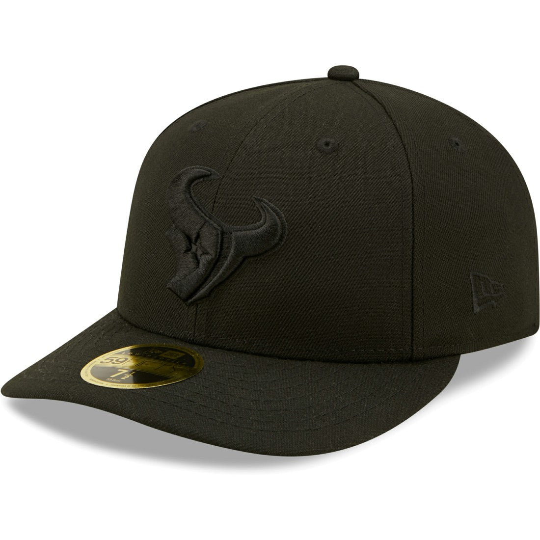 Houston Texans New Era Black on Black Low Profile 59FIFTY II Fitted Hat