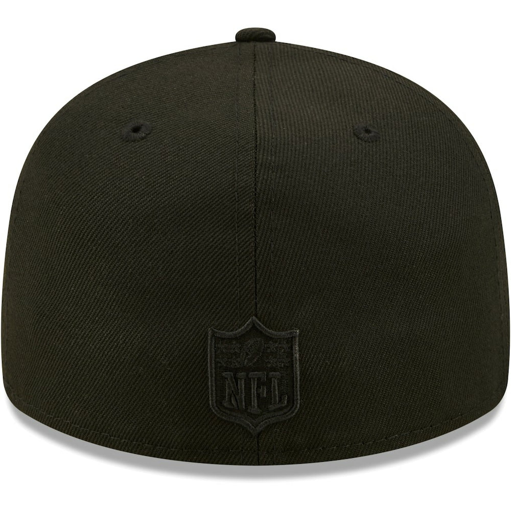 Jacksonville Jaguars New Era Black on Black Low Profile 59FIFTY II Fitted Hat