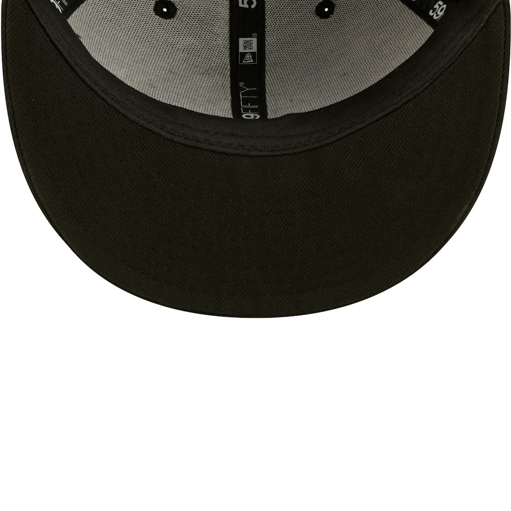 Jacksonville Jaguars New Era Black on Black Low Profile 59FIFTY II Fitted Hat