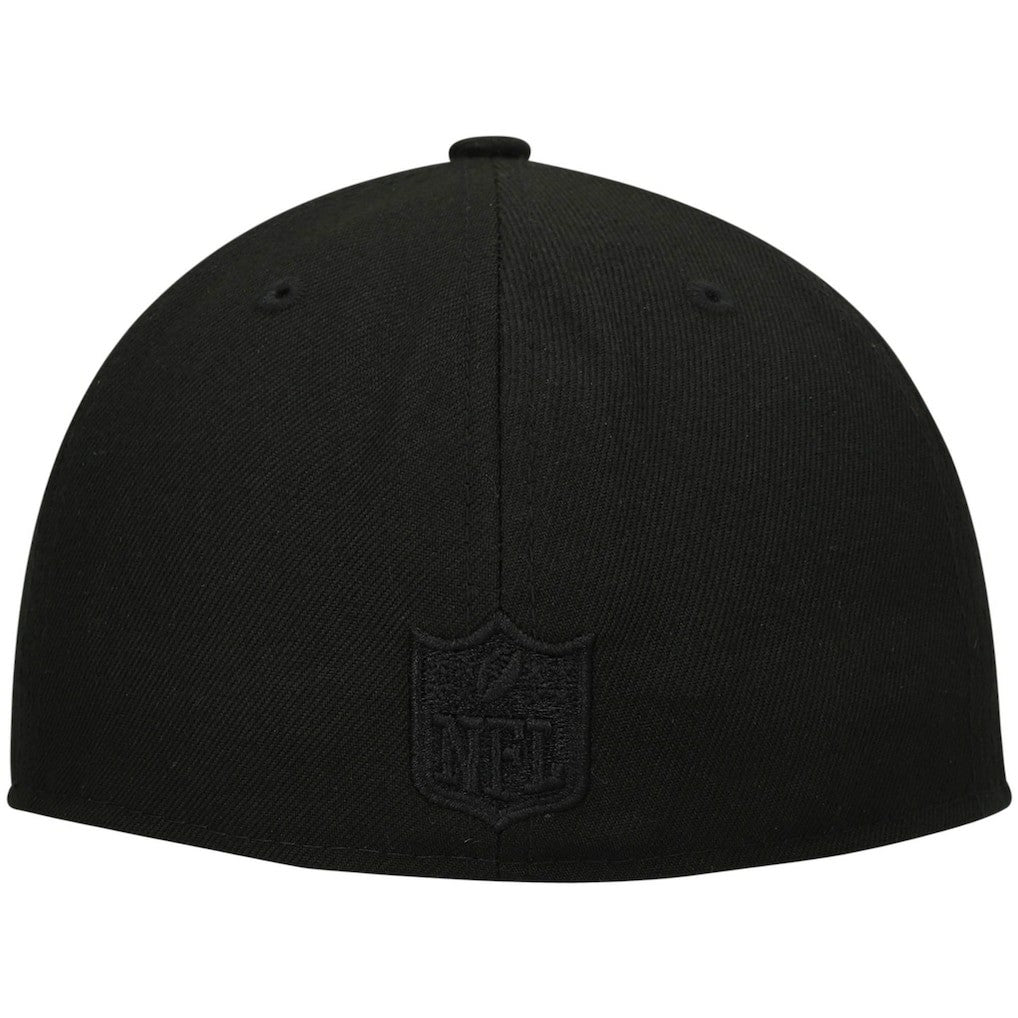 New Orleans Saints New Era Historic Logo Black on Black Low Profile 59FIFTY II Fitted Hat