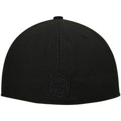 New Orleans Saints New Era Historic Logo Black on Black Low Profile 59FIFTY II Fitted Hat