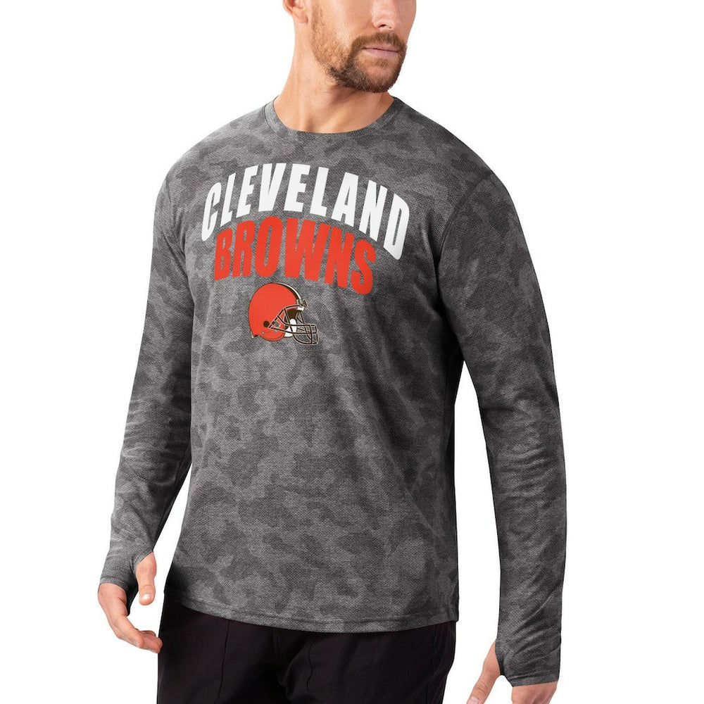 Cleveland Browns  MSX by Michael Strahan Camo Performance Long Sleeve T-Shirt