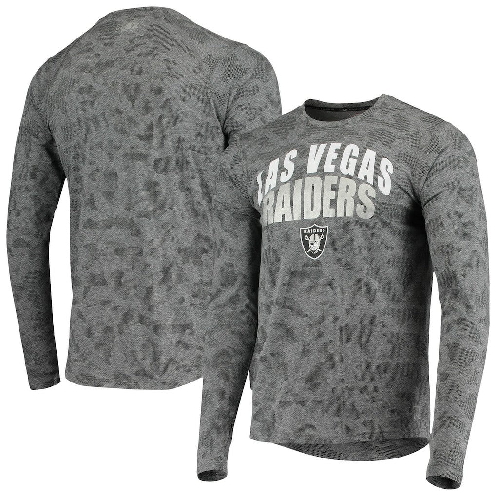Las Vegas Raiders  MSX by Michael Strahan Camo Performance Long Sleeve T-Shirt