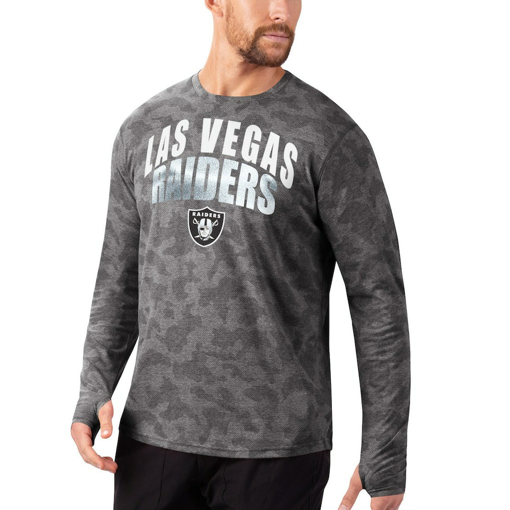 Las Vegas Raiders  MSX by Michael Strahan Camo Performance Long Sleeve T-Shirt