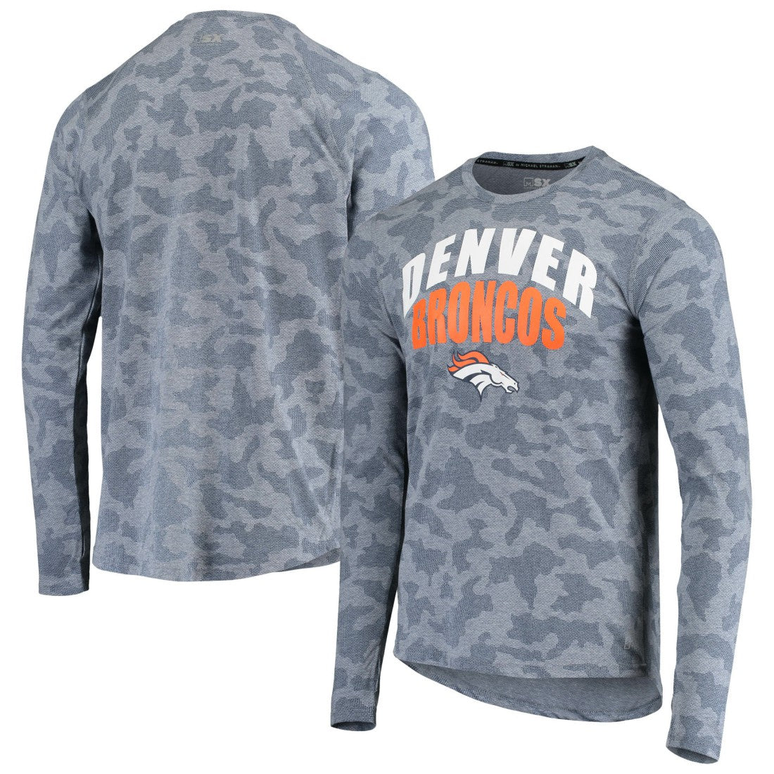 Denver Broncos  MSX by Michael Strahan Camo Performance Long Sleeve T-Shirt