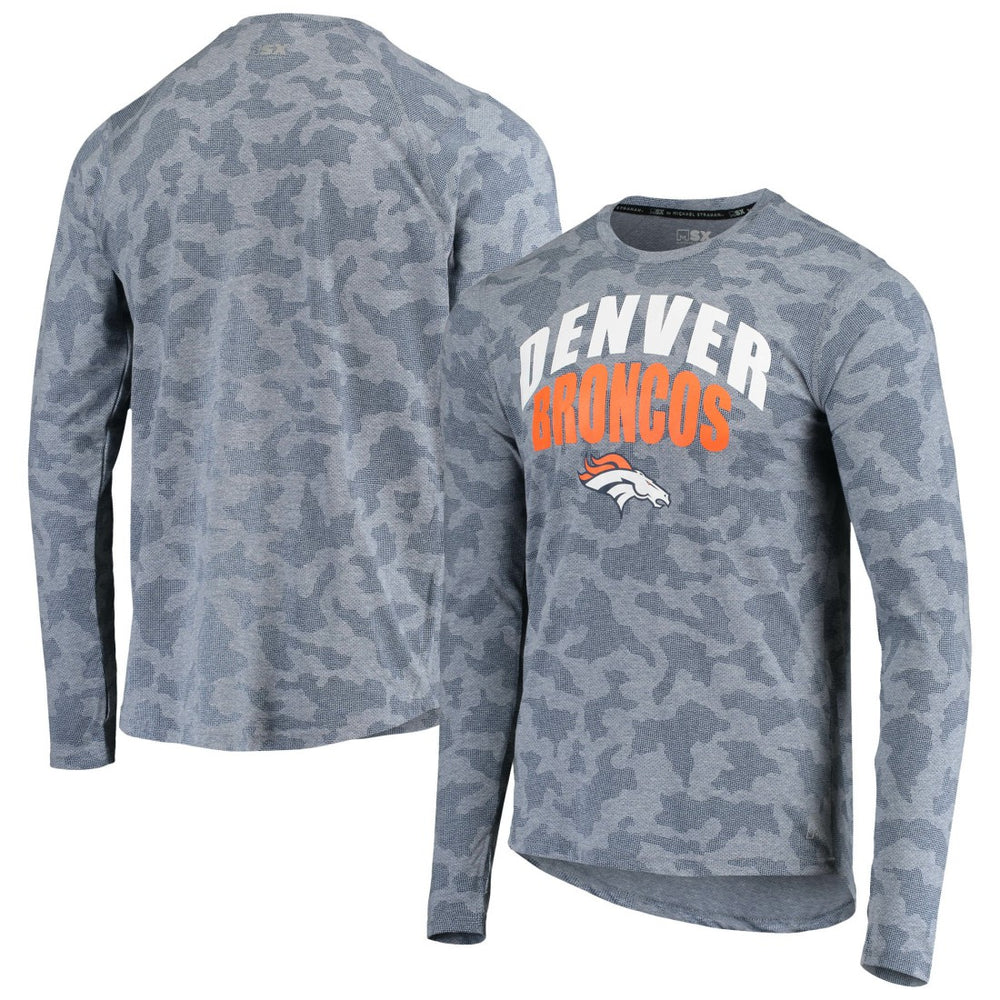 Denver Broncos  MSX by Michael Strahan Camo Performance Long Sleeve T-Shirt