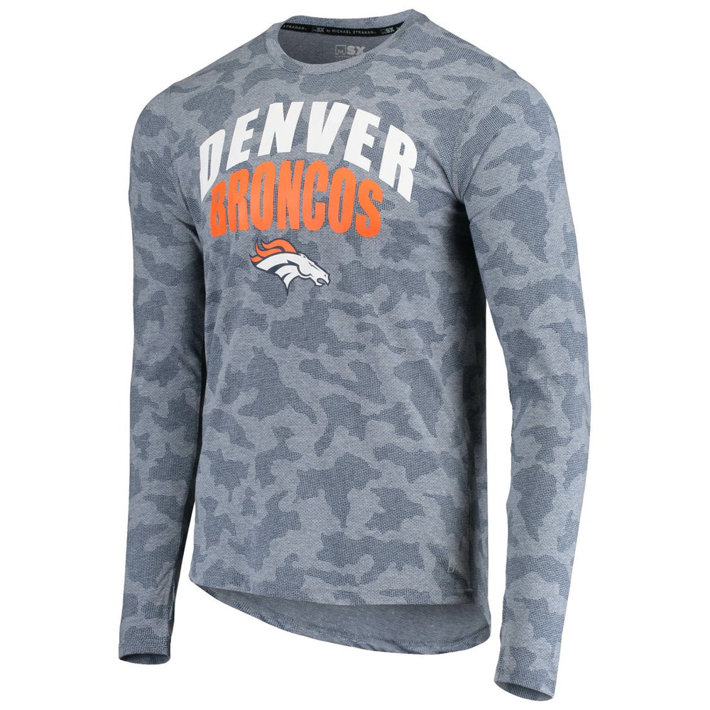 Denver Broncos  MSX by Michael Strahan Camo Performance Long Sleeve T-Shirt