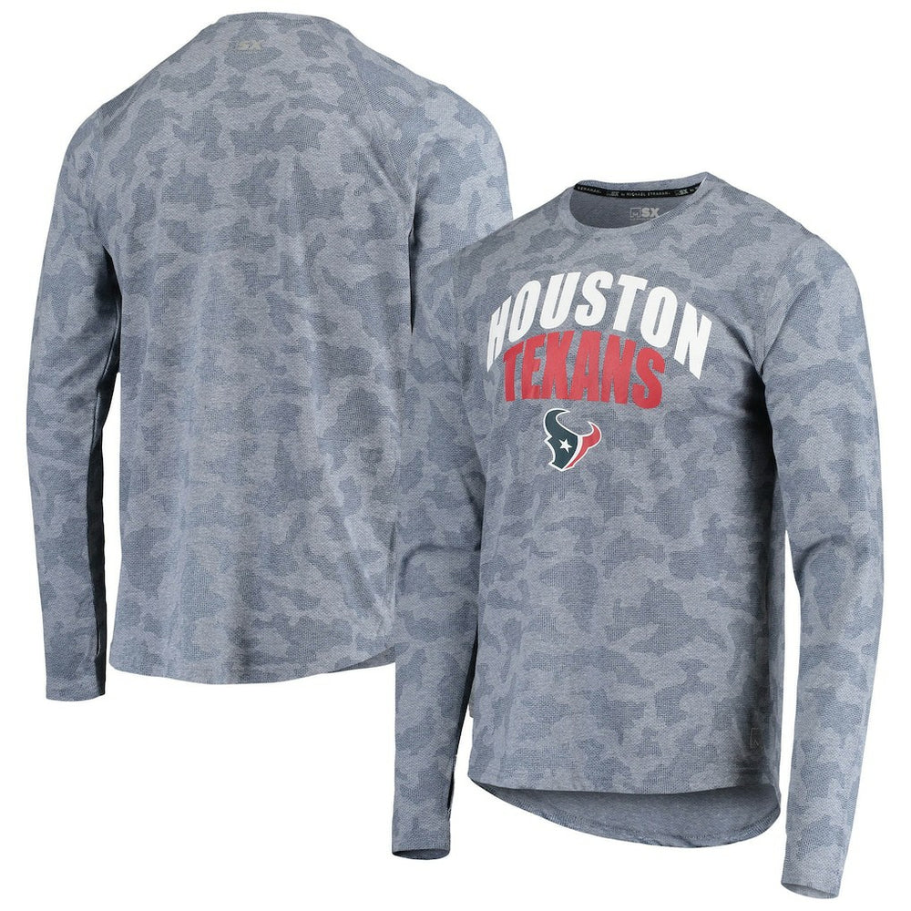 Houston Texans  MSX by Michael Strahan Camo Performance Long Sleeve T-Shirt