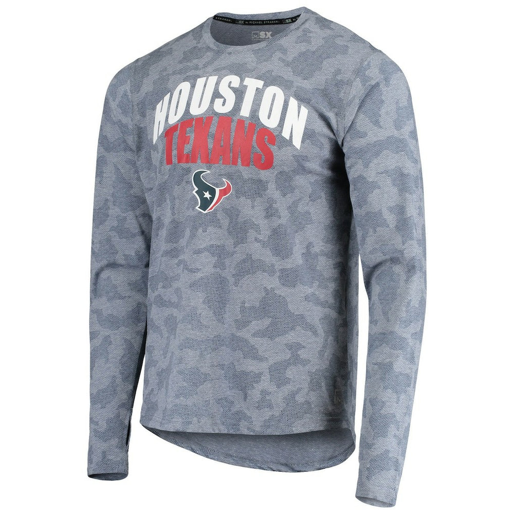 Houston Texans  MSX by Michael Strahan Camo Performance Long Sleeve T-Shirt