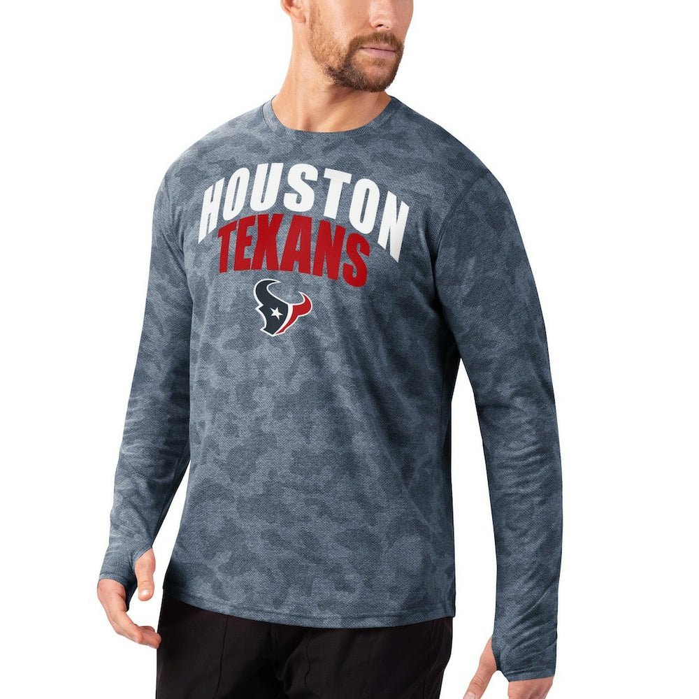 Houston Texans  MSX by Michael Strahan Camo Performance Long Sleeve T-Shirt