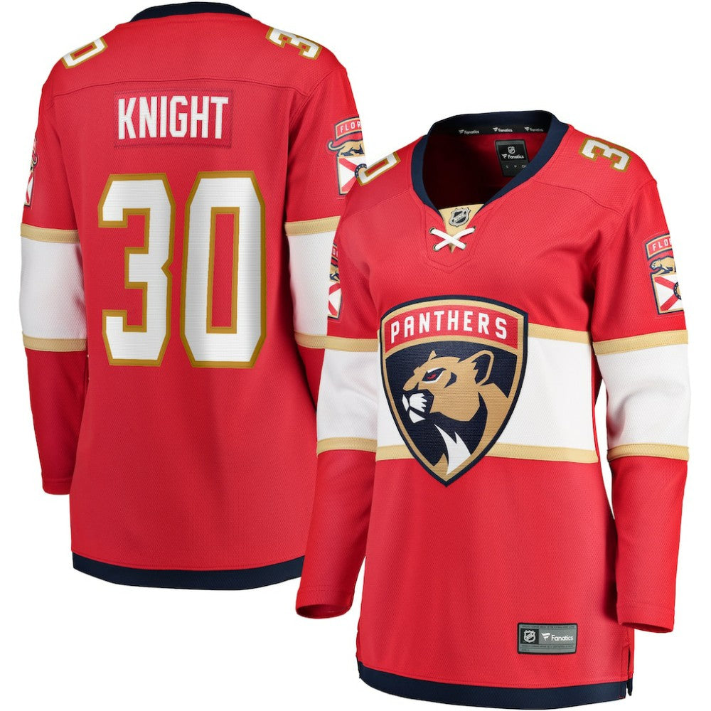 Spencer Knight Florida Panthers Fanatics Women's Home Breakaway Jersey For Sale