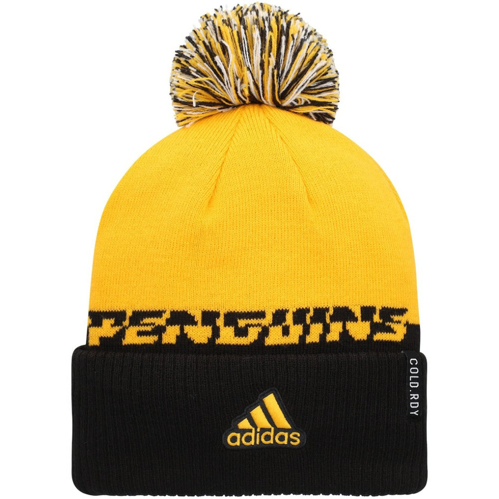 Pittsburgh Penguins adidas COLD.RDY Cuffed Knit Hat with Pom Sale