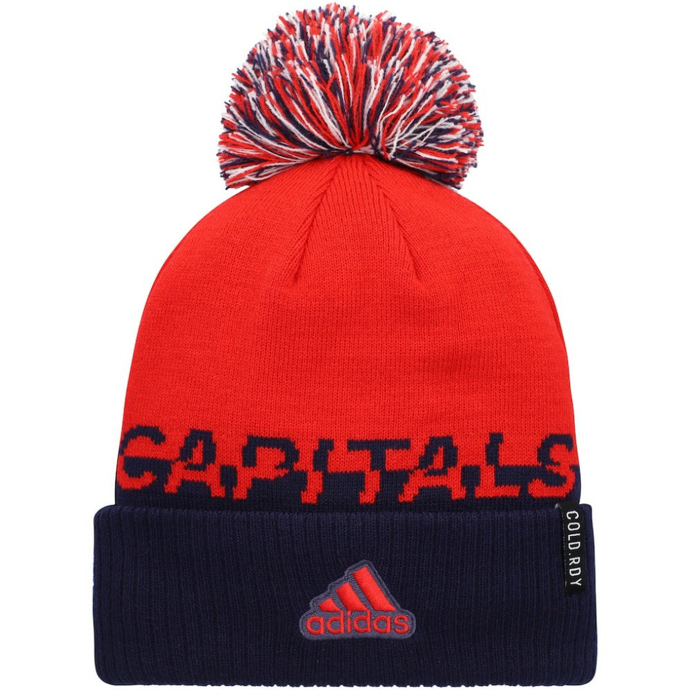 Washington Capitals adidas COLD.RDY Cuffed Knit Hat with Pom Online