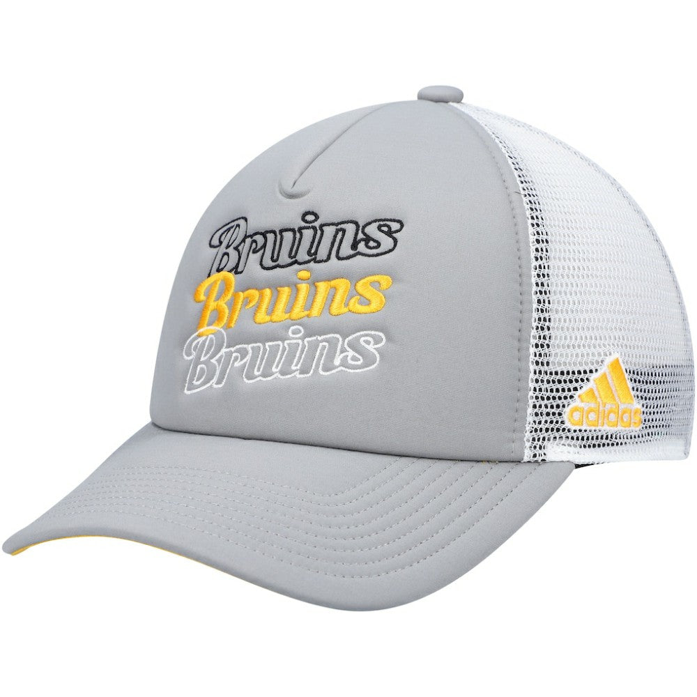 Boston Bruins adidas Women's Foam Trucker Snapback Hat On Sale