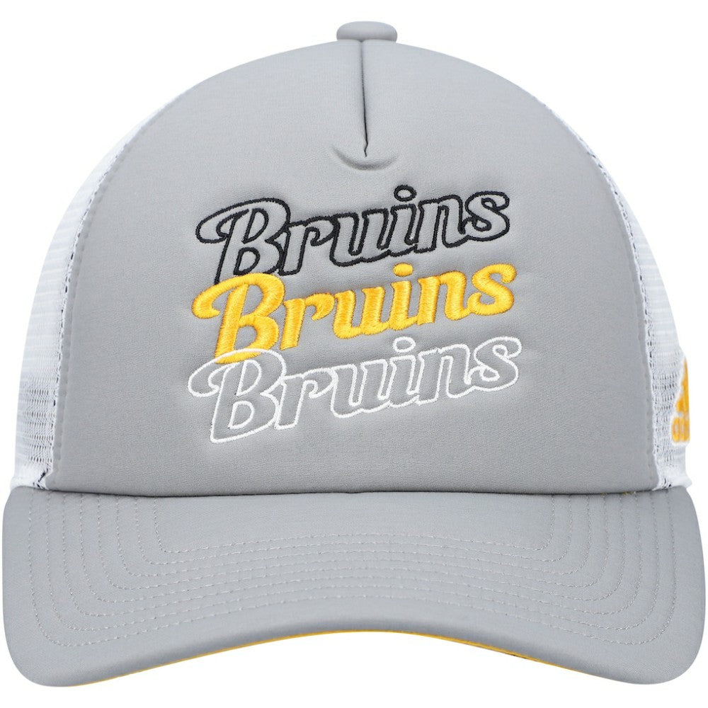 Boston Bruins adidas Women's Foam Trucker Snapback Hat On Sale