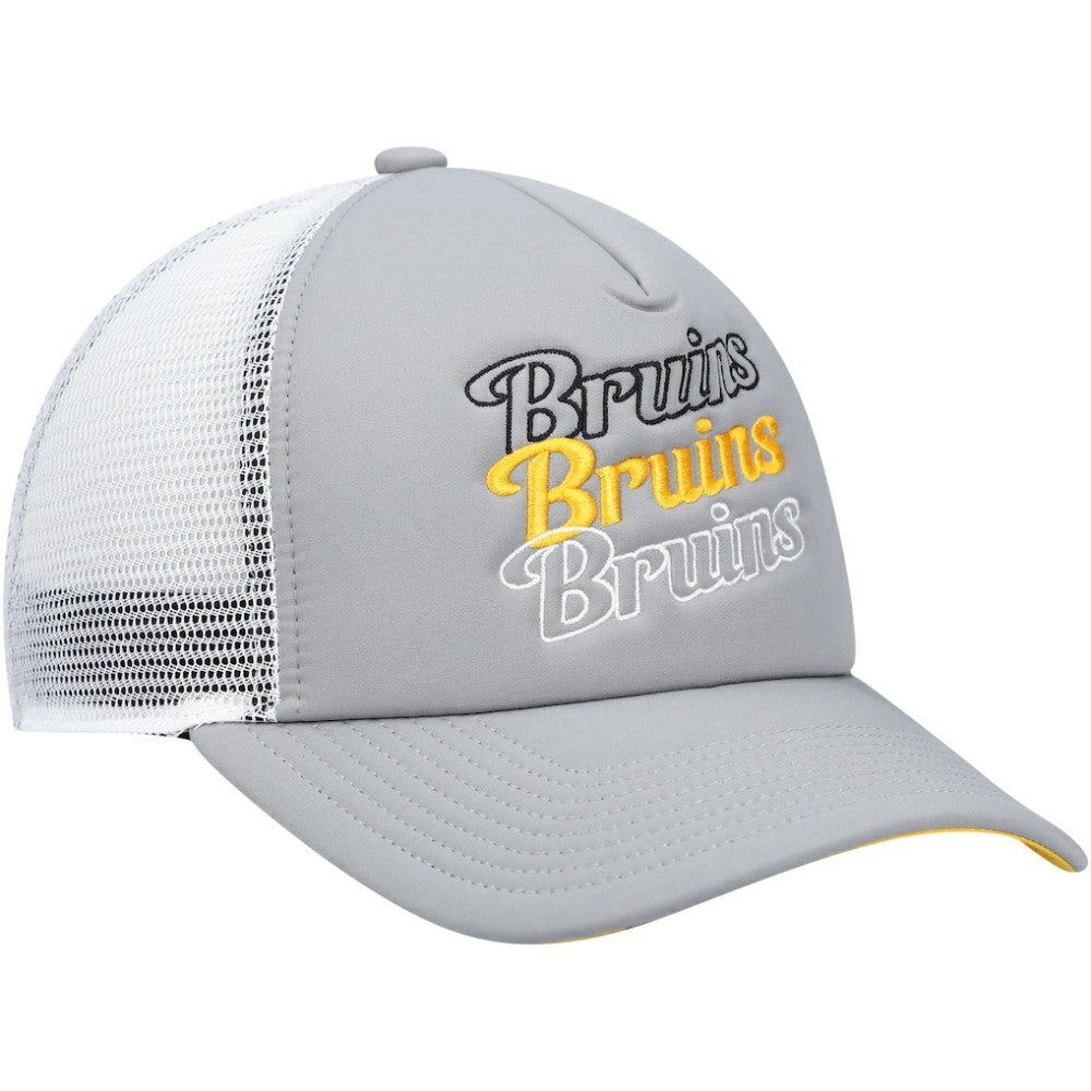 Boston Bruins adidas Women's Foam Trucker Snapback Hat On Sale