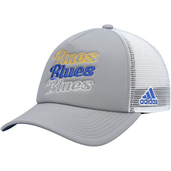 St. Louis Blues adidas Women's Foam Trucker Snapback Hat Discount