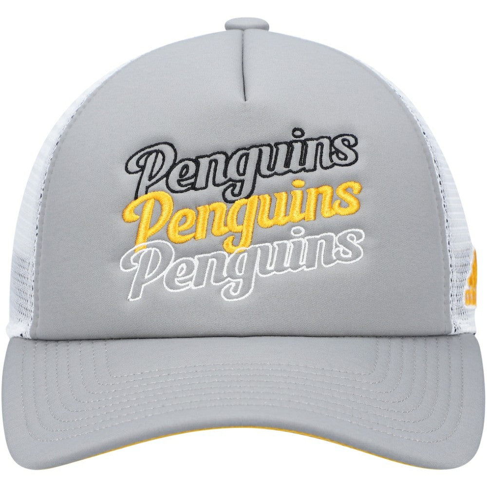 Pittsburgh Penguins adidas Women's Foam Trucker Snapback Hat Discount