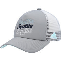 Seattle Kraken adidas Women's Foam Trucker Snapback Hat Outlet