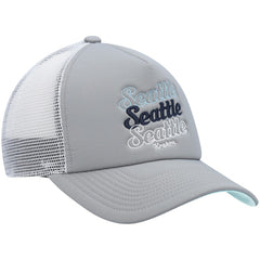Seattle Kraken adidas Women's Foam Trucker Snapback Hat Outlet