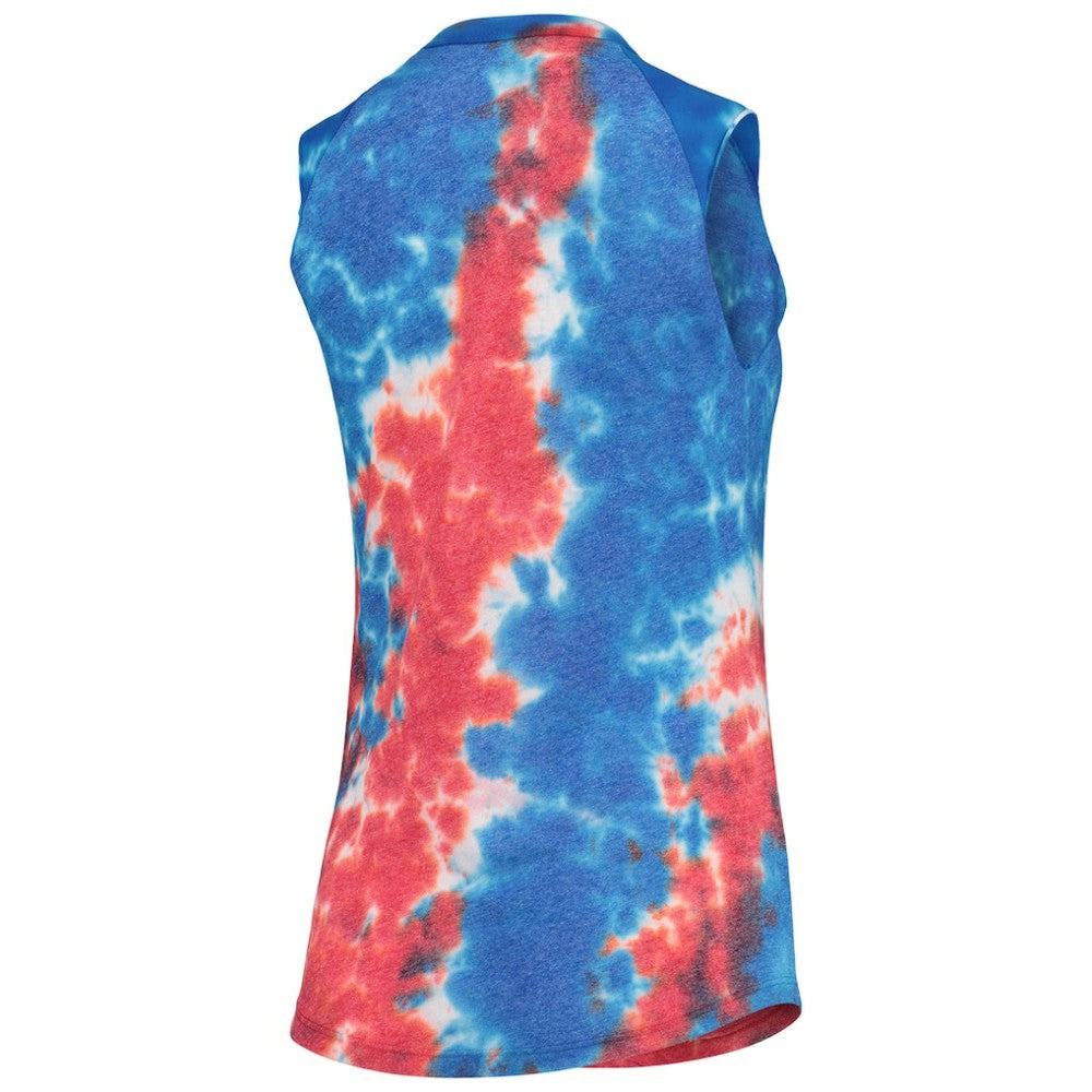 San Francisco Giants Majestic Threads Women's Tie-Dye Tri-Blend Muscle Tank Top | MLB Discount