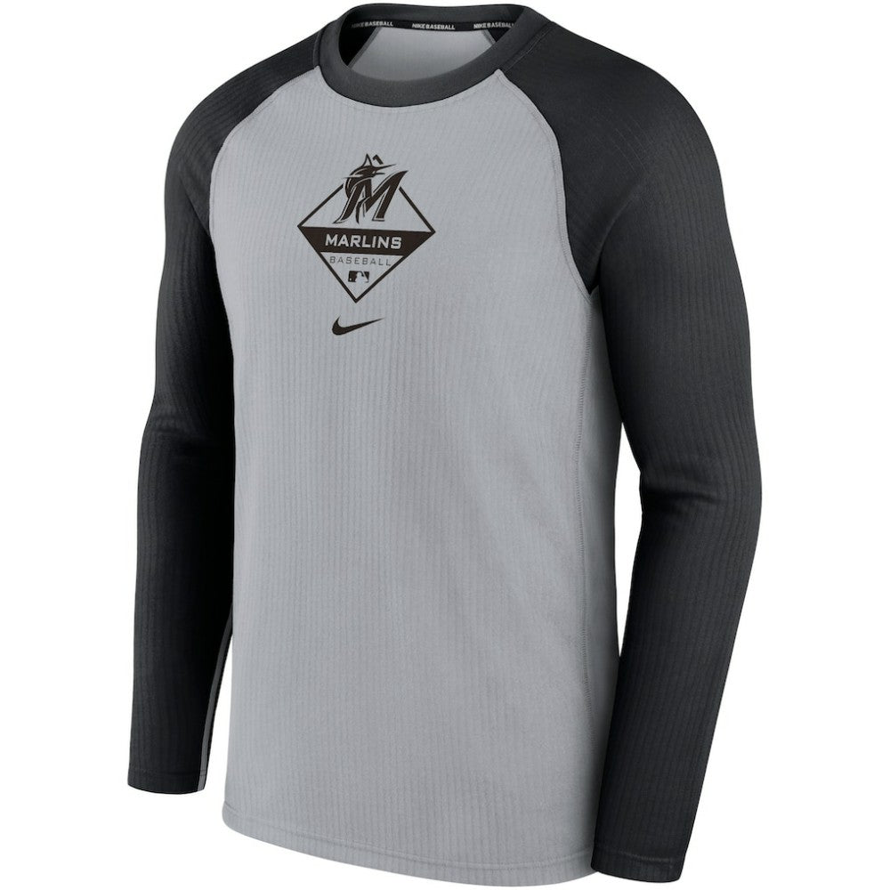 Miami Marlins Nike Game Authentic Collection Performance Raglan Long Sleeve T-Shirt | MLB Near me