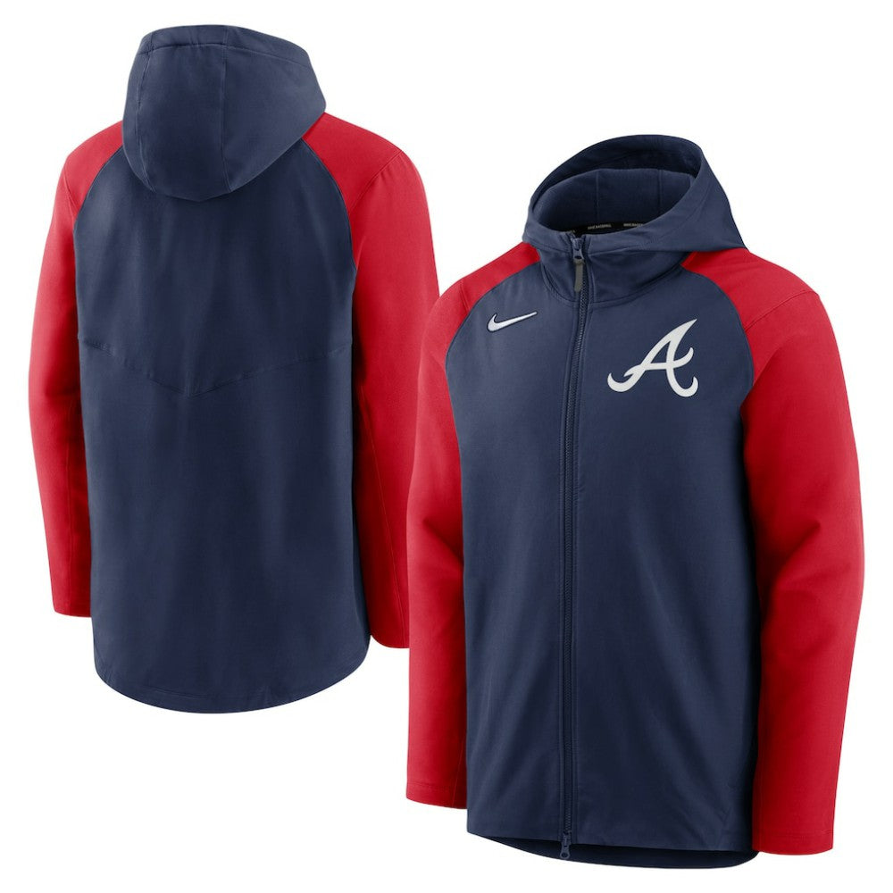 Atlanta Braves Nike Authentic Collection Performance Raglan Full-Zip Hoodie | MLB Near me