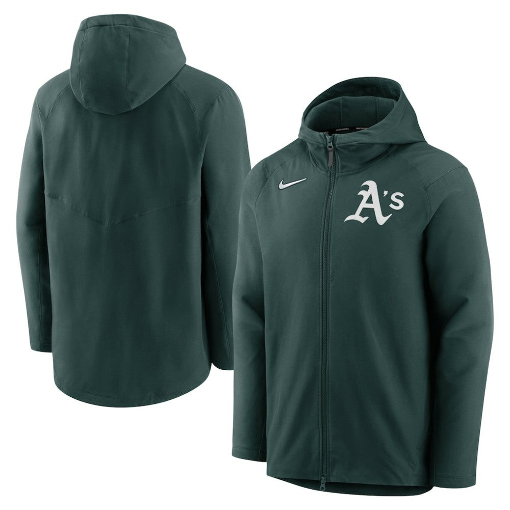 Athletics Nike Authentic Collection Performance Raglan Full-Zip Hoodie | MLB Discount