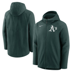 Athletics Nike Authentic Collection Performance Raglan Full-Zip Hoodie | MLB Discount