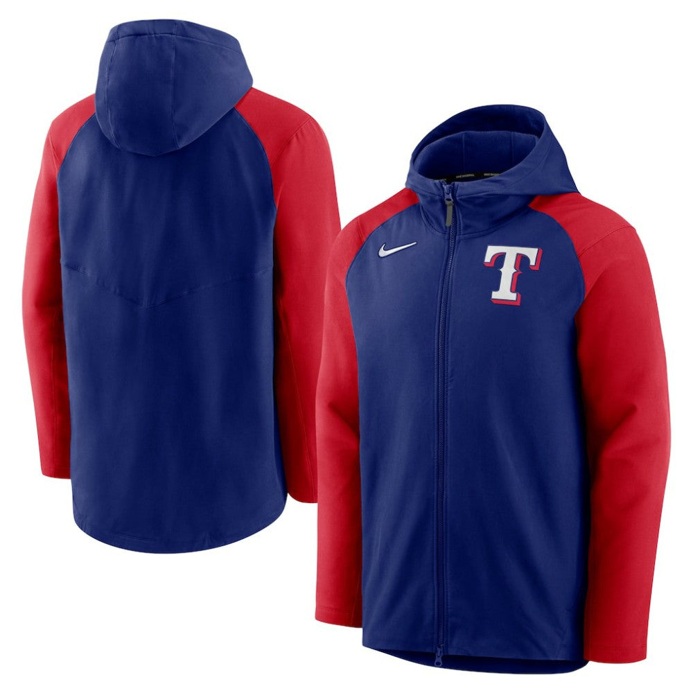 Texas Rangers Nike Authentic Collection Performance Raglan Full-Zip Hoodie | MLB Online