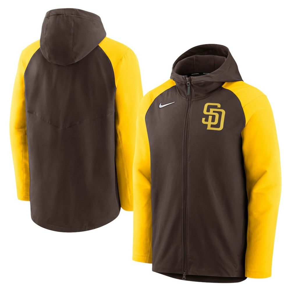 San Diego Padres Nike Authentic Collection Performance Raglan Full-Zip Hoodie | MLB For sale