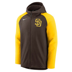 San Diego Padres Nike Authentic Collection Performance Raglan Full-Zip Hoodie | MLB For sale