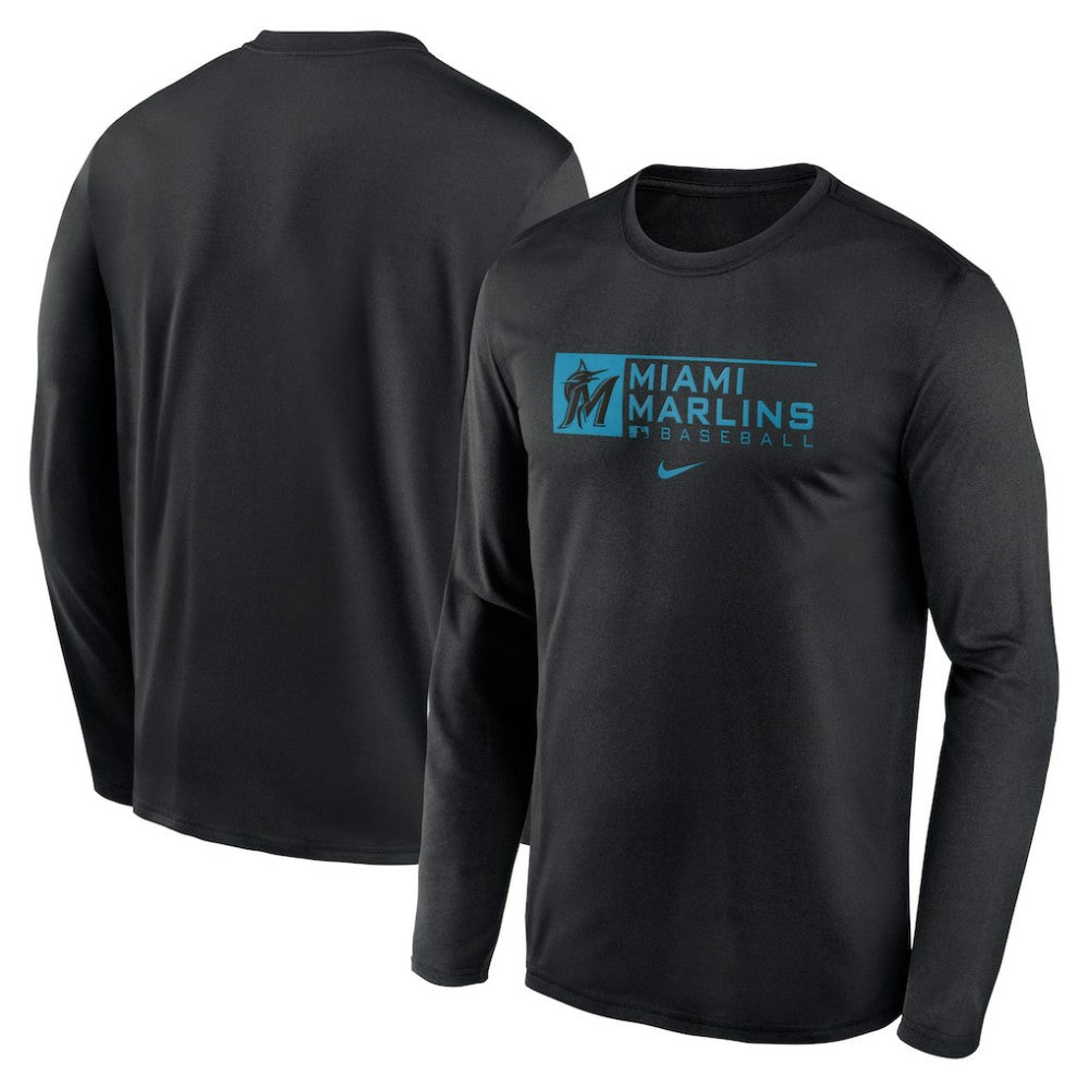 Miami Marlins Nike Authentic Collection Performance Long Sleeve T-Shirt | MLB Discount