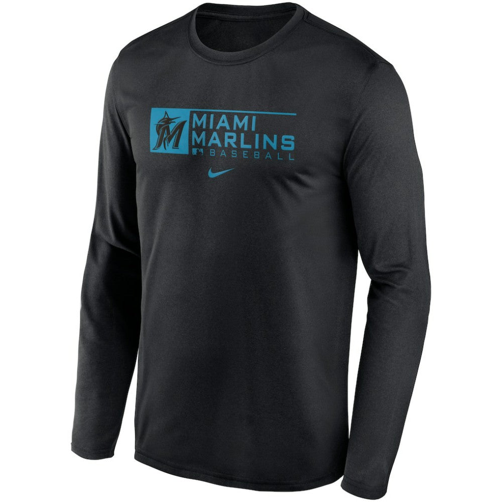 Miami Marlins Nike Authentic Collection Performance Long Sleeve T-Shirt | MLB Discount