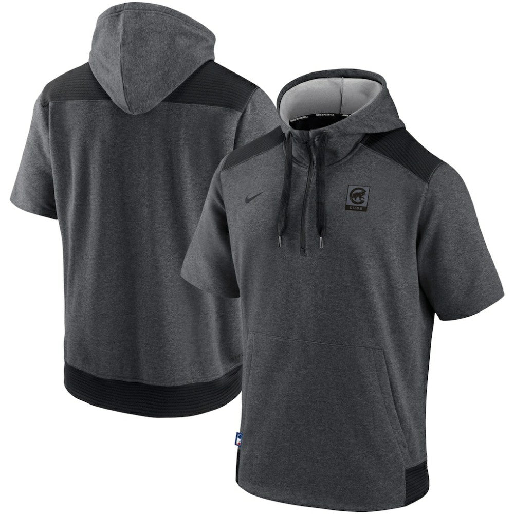 Chicago Cubs Nike Authentic Collection Dry Flux Performance Quarter-Zip Short Sleeve Hoodie | MLB Shop