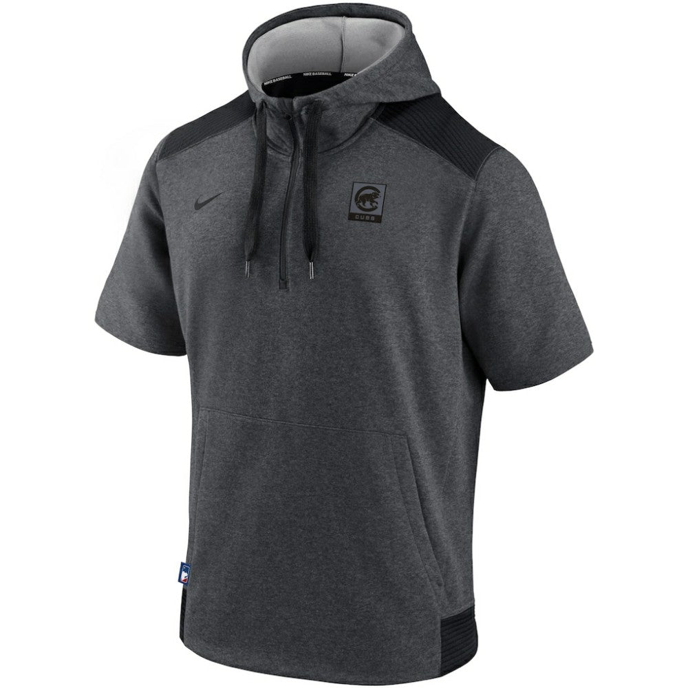 Chicago Cubs Nike Authentic Collection Dry Flux Performance Quarter-Zip Short Sleeve Hoodie | MLB Shop