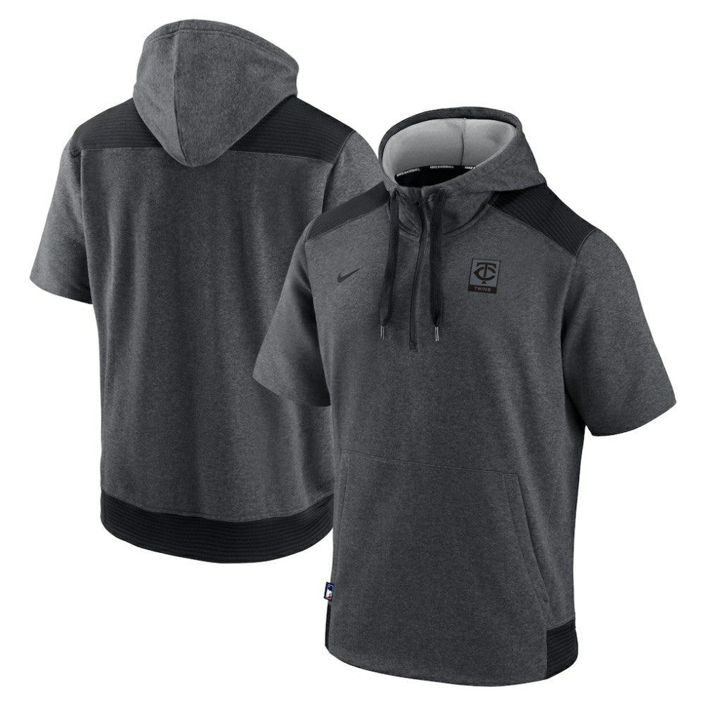 Minnesota Twins Nike Authentic Collection Dry Flux Performance Quarter-Zip Short Sleeve Hoodie | MLB Online