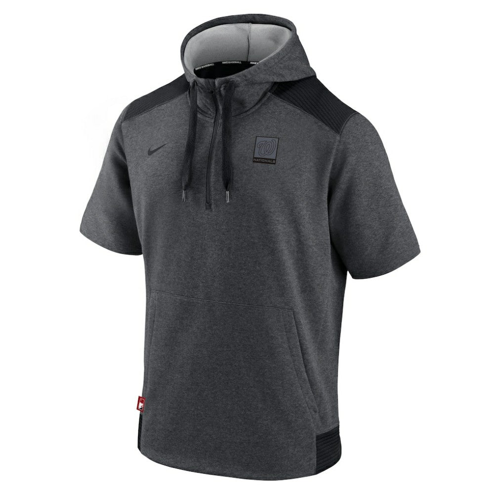 Washington Nationals Nike Authentic Collection Dry Flux Performance Quarter-Zip Short Sleeve Hoodie | MLB Online