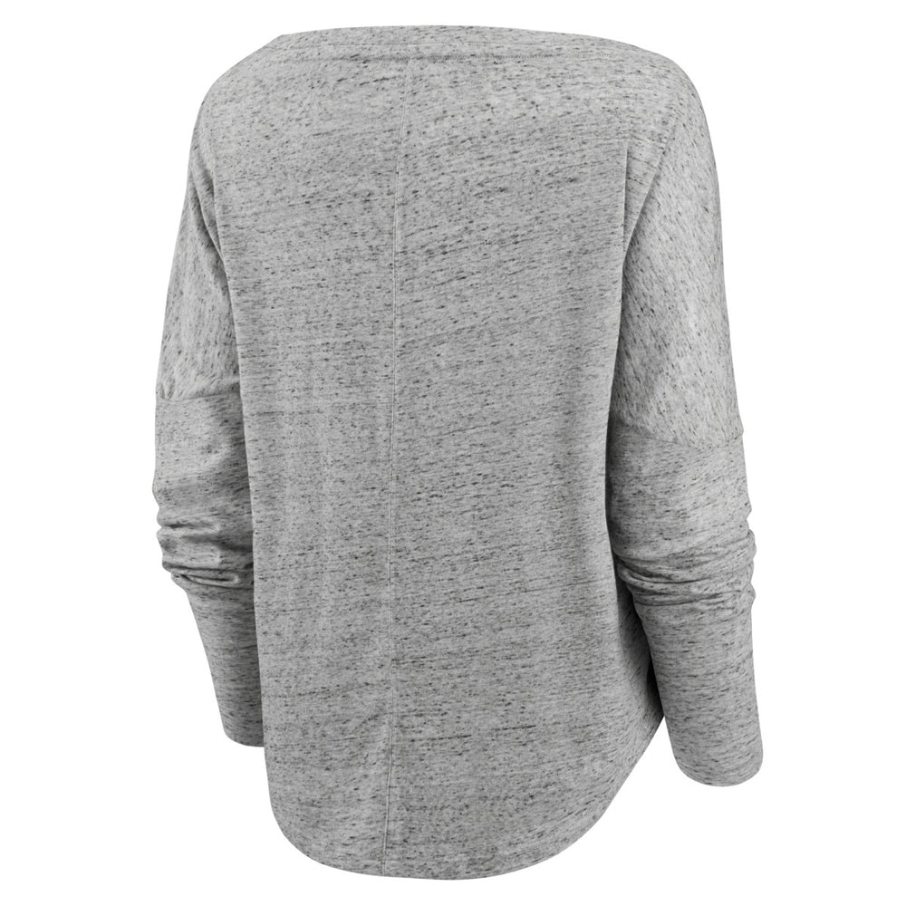 Los Angeles Lakers Women's Nostalgia Off-The-Shoulder Long Sleeve T-Shirt For Sale