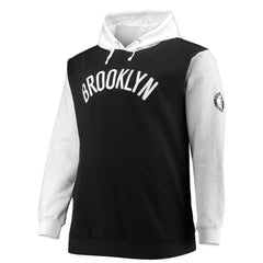 Brooklyn Nets Big & Tall Double Contrast Pullover Hoodie For Sale