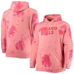 Chicago Bulls Big & Tall Wordmark Cloud Dye Pullover Hoodie Discount