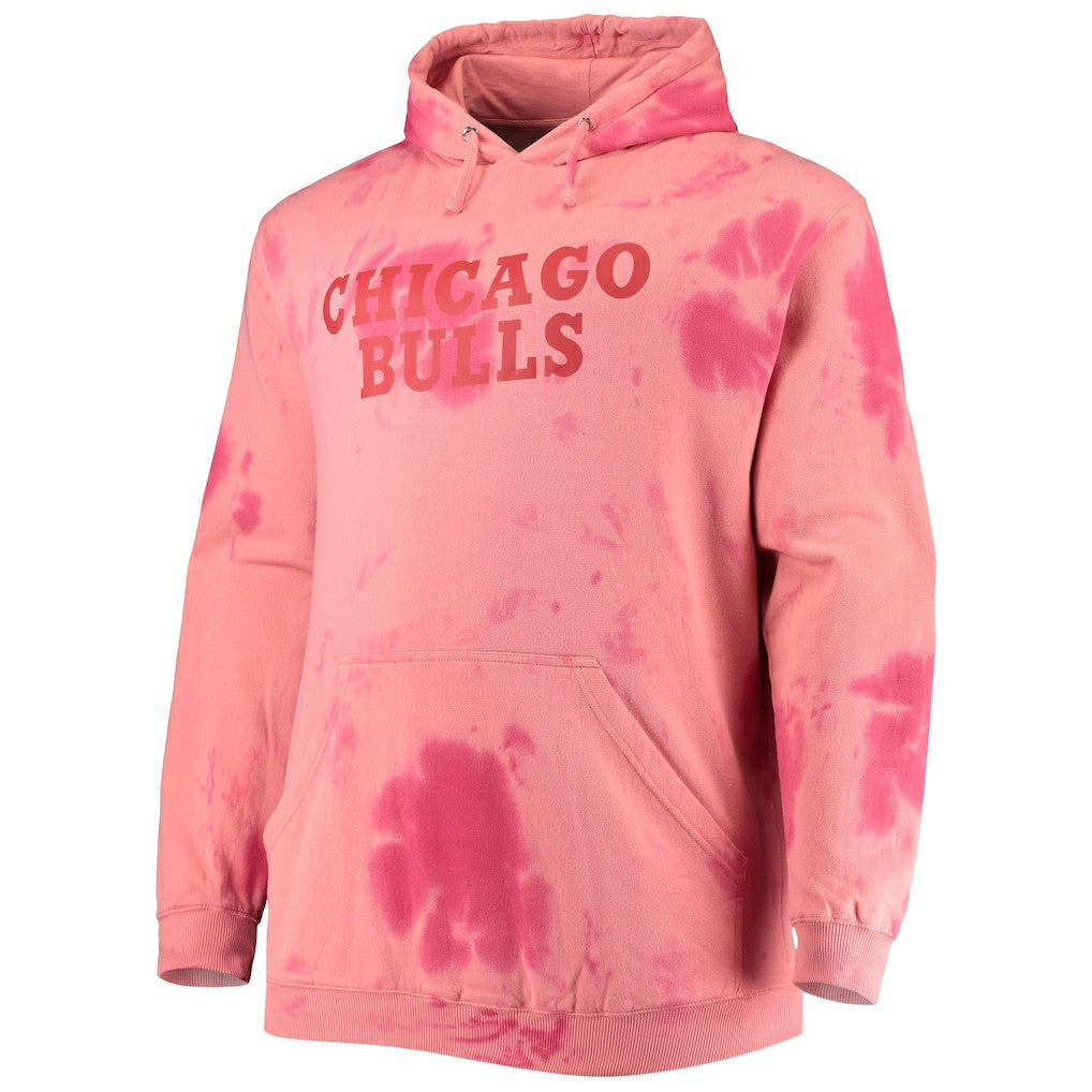 Chicago Bulls Big & Tall Wordmark Cloud Dye Pullover Hoodie Discount