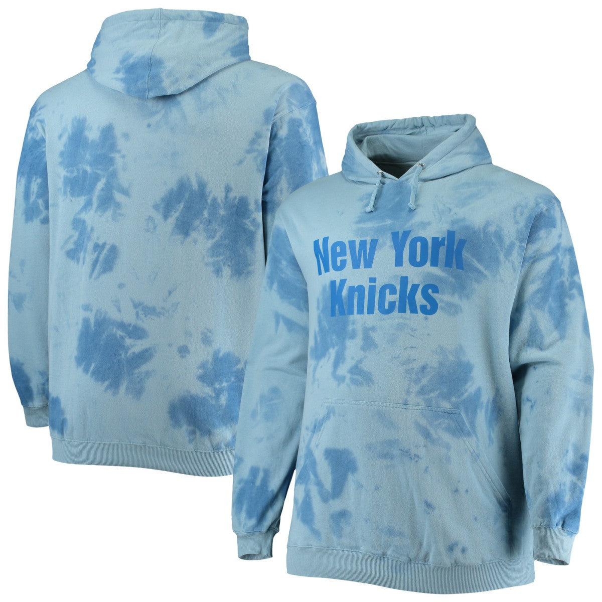 New York Knicks Big & Tall Wordmark Cloud Dye Pullover Hoodie Online
