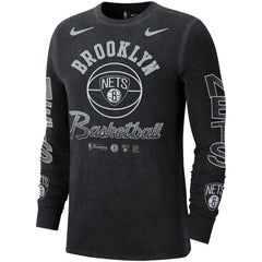 Brooklyn Nets Courtside Retro Elevated Long Sleeve T-Shirt Outlet