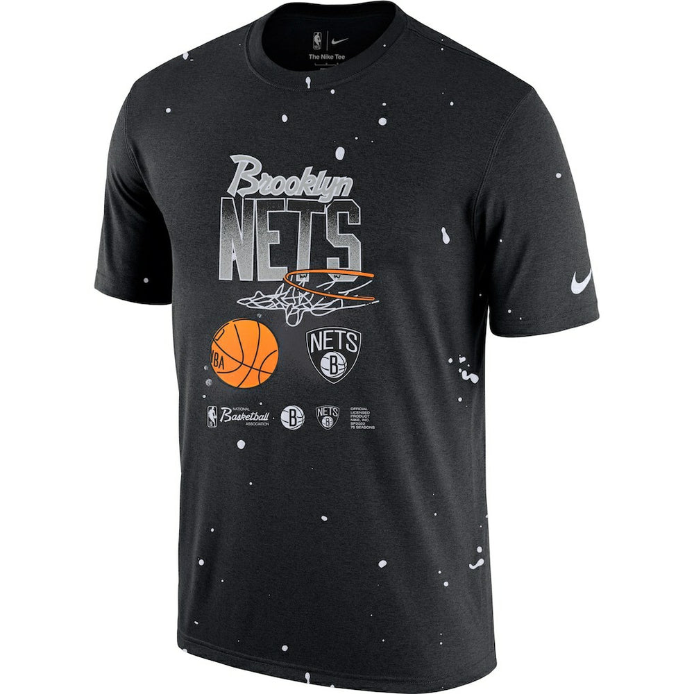 Brooklyn Nets Courtside Splatter T-Shirt On Sale