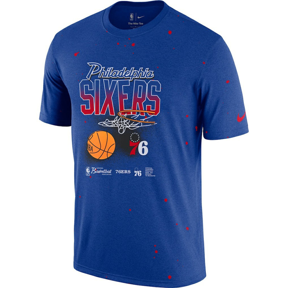 Philadelphia 76ers Courtside Splatter T-Shirt Online